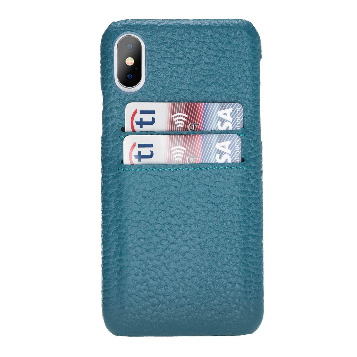 iPhone XS Max Snap - on Leather Case with Credit Card Slots by Hardiston - premium iPhone 10 (X) Cases