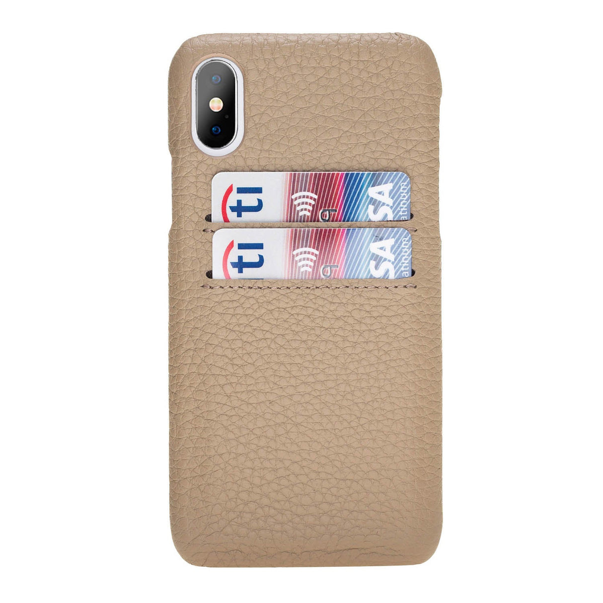 iPhone XS Max Snap - on Leather Case with Credit Card Slots by Hardiston - premium iPhone 10 (X) Cases