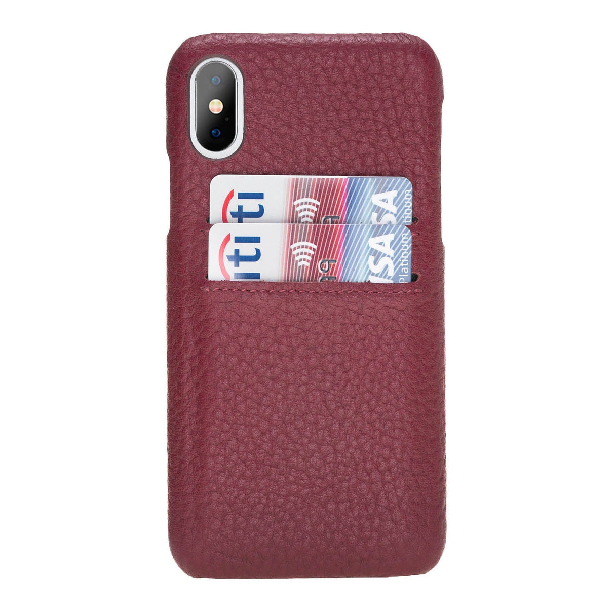 iPhone XS Max Snap - on Leather Case with Credit Card Slots by Hardiston - premium iPhone 10 (X) Cases