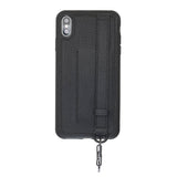 iPhone XS Max Snap - on Leather Grip Case by Hardiston - premium iPhone 10 (X) Cases