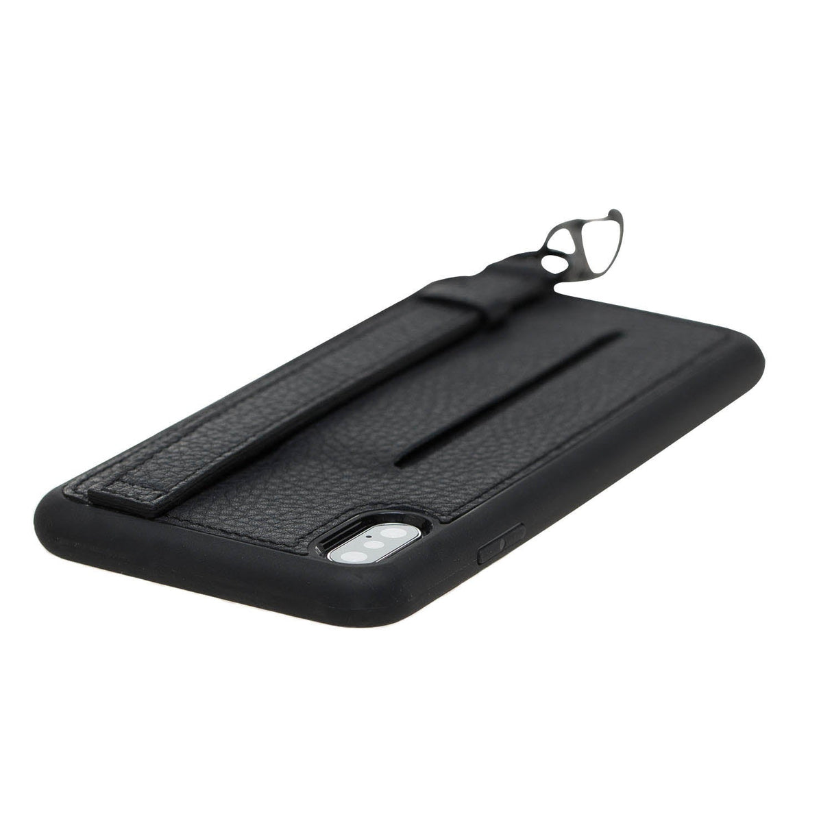 iPhone XS Max Snap - on Leather Grip Case by Hardiston - premium iPhone 10 (X) Cases