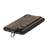 iPhone XS Max Snap - on Leather Grip Case by Hardiston - premium iPhone 10 (X) Cases
