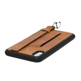 iPhone XS Max Snap - on Leather Grip Case by Hardiston - premium iPhone 10 (X) Cases
