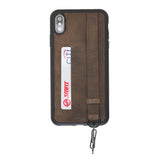 iPhone XS Max Snap - on Leather Grip Case by Hardiston - premium iPhone 10 (X) Cases