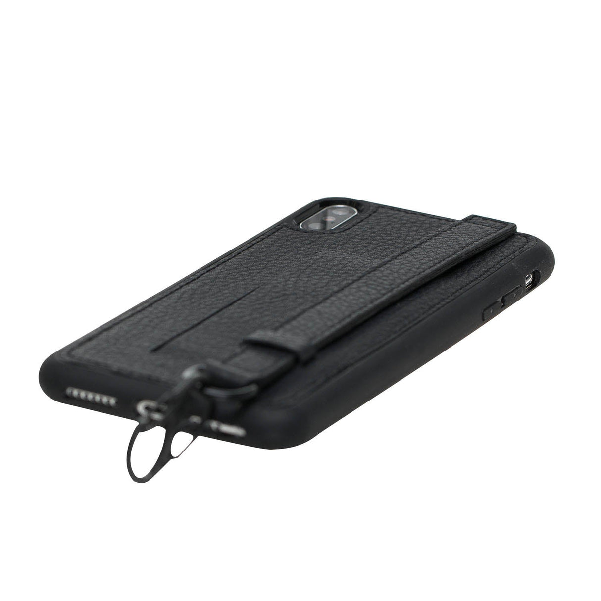 iPhone XS Max Snap - on Leather Grip Case by Hardiston - premium iPhone 10 (X) Cases