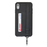 iPhone XS Max Snap - on Leather Grip Case by Hardiston - premium iPhone 10 (X) Cases