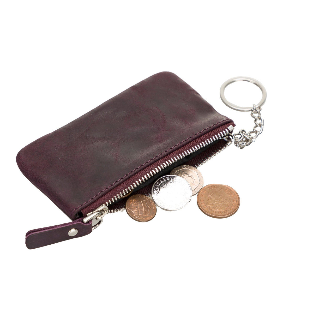 Leather Hand Purse with Keychain Holder - Hardiston by Hardiston - premium Coin Pouch