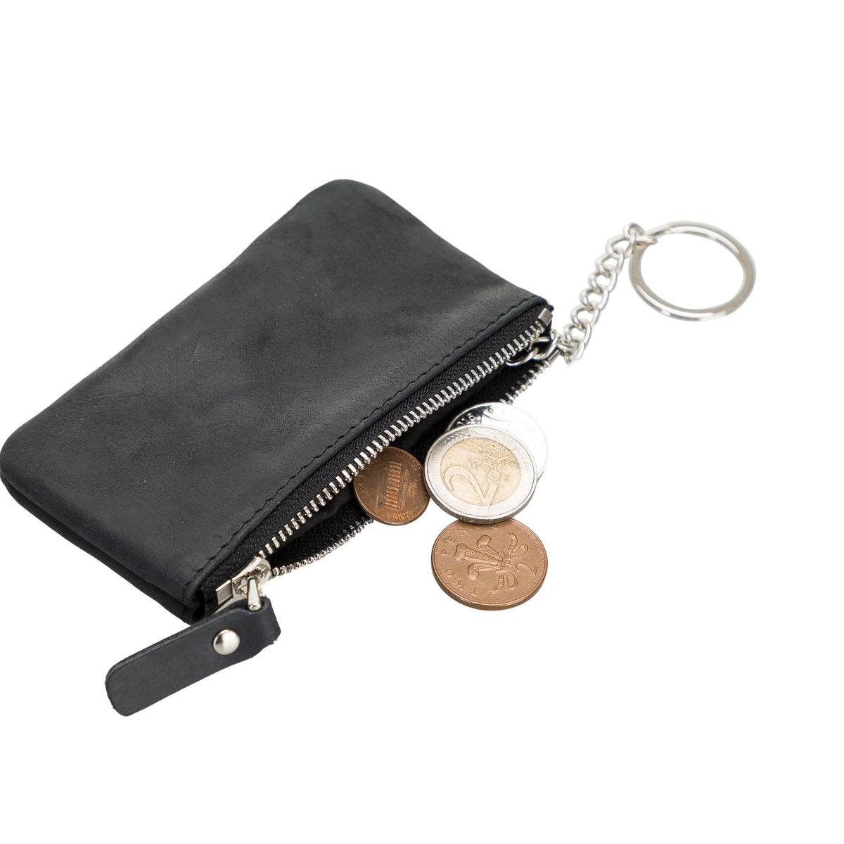 Leather Hand Purse with Keychain Holder - Hardiston by Hardiston - premium Coin Pouch