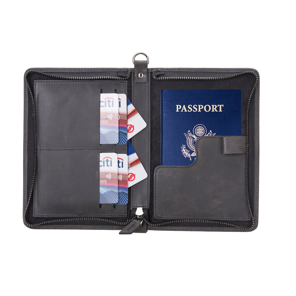 Leather Passport Organizer Bag by Hardiston - premium mws_apo_generated