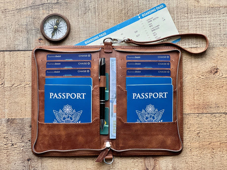 Luxury Leather Passport Case by Hardiston - premium Passport Cases