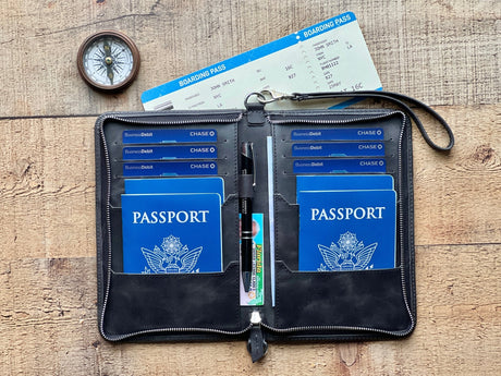 Luxury Leather Passport Case by Hardiston - premium Passport Cases