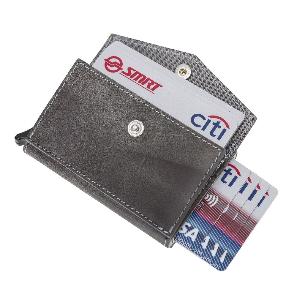 RFID Protected Card Holder Classic Flap Closure Wallet with Card and ID Slots by Hardiston - premium Card Holders