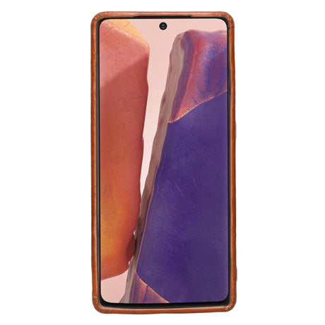 Samsung Galaxy Note 20 Snap - on Full Cover Leather Case with Credit Card Slots by Hardiston - premium Samsung Note 20 Cases