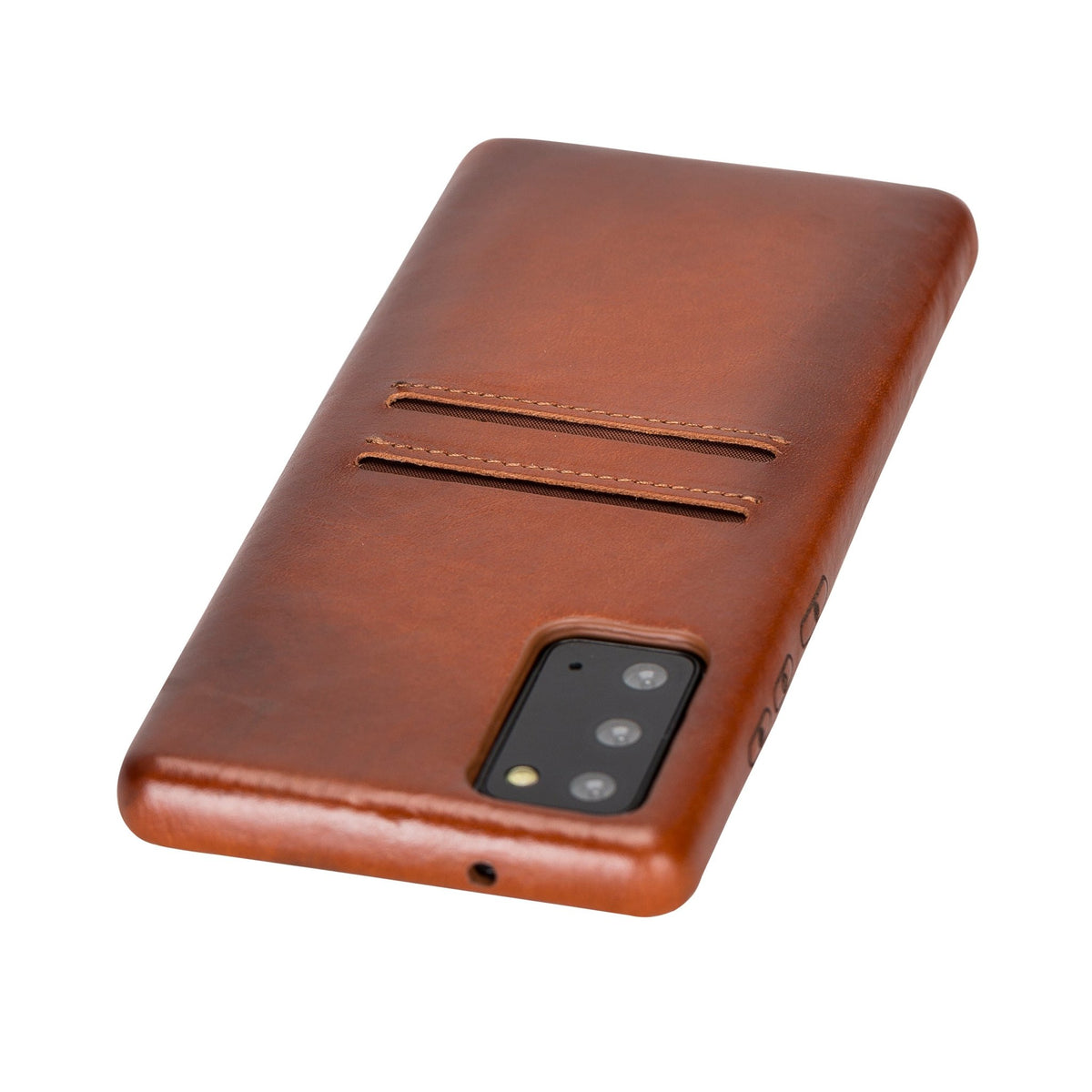 Samsung Galaxy Note 20 Snap - on Full Cover Leather Case with Credit Card Slots by Hardiston - premium Samsung Note 20 Cases