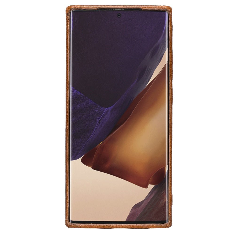 Samsung Galaxy Note 20 Ultra Snap - on Full Cover Leather Case with Credit Card Slots by Hardiston - premium Samsung Note 20 Cases