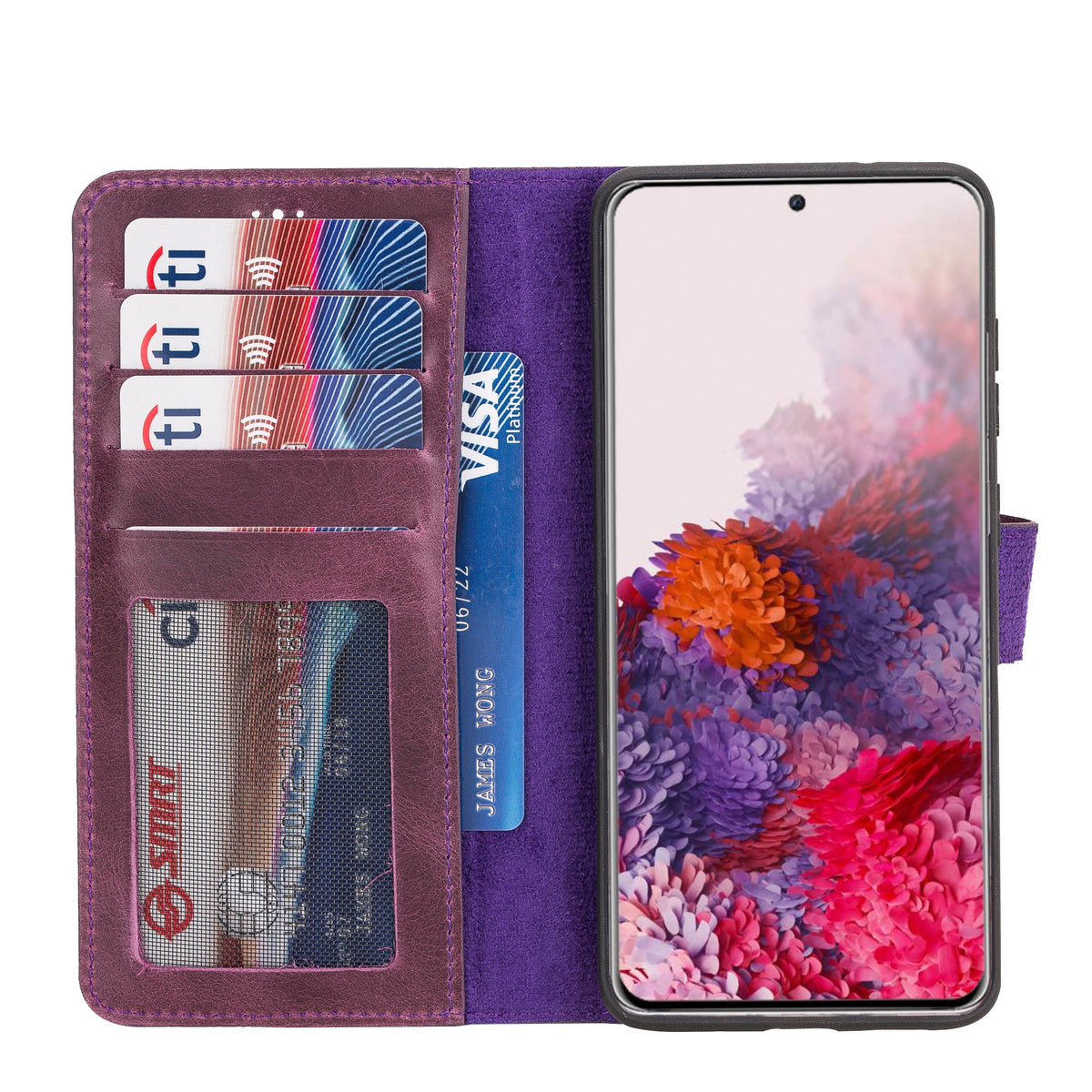 Samsung Galaxy S20 Magnetic Detachable Leather Wallet Case by Hardiston - premium Samsung S - 20 Cases