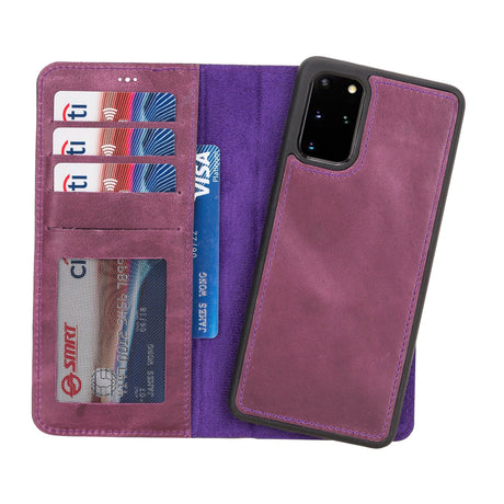 Samsung Galaxy S20 Plus Magnetic Detachable Leather Wallet Case by Hardiston - premium Samsung S - 20 Cases