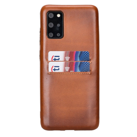 Samsung Galaxy S20 Plus Snap - on Full Cover Leather Case with Credit Card Slots by Hardiston - premium Samsung S - 20 Cases