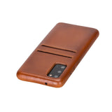 Samsung Galaxy S20 Snap - on Full Cover Leather Case with Credit Card Slots by Hardiston - premium Samsung S - 20 Cases