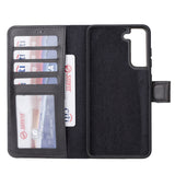 Samsung Galaxy S21 Magnetic Detachable Leather Wallet Case by Hardiston - premium Samsung S - 21 Cases