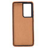 Samsung Galaxy S21 Ultra Snap - on Full Cover Leather Case with Credit Card Slots by Hardiston - premium Samsung S - 21 Cases