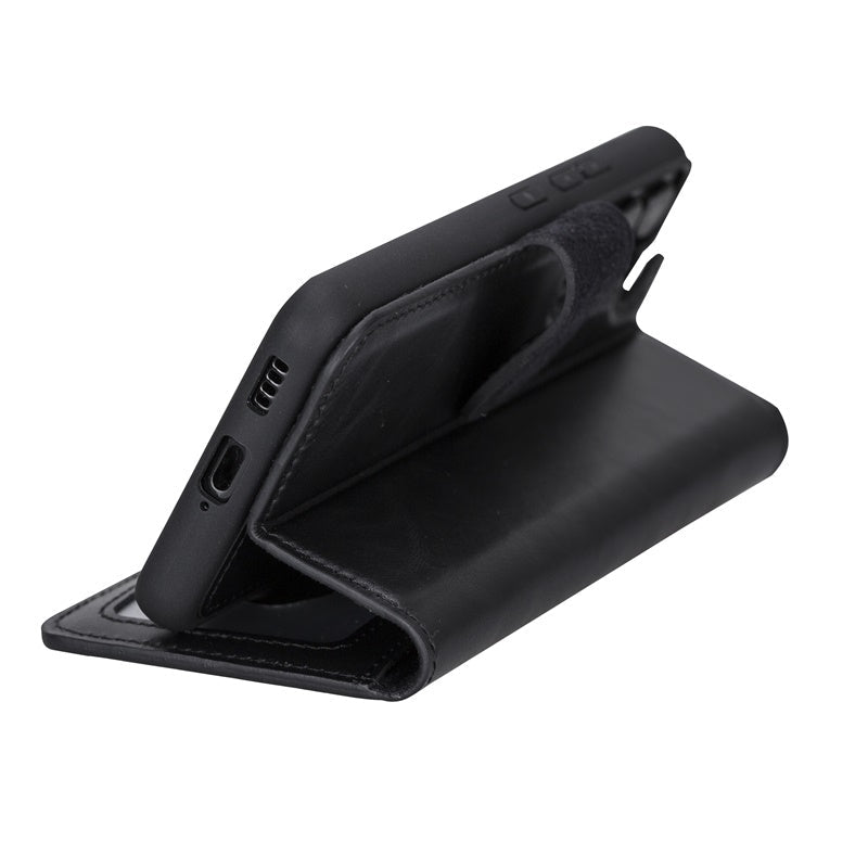 Samsung Galaxy S22 Magnetic Detachable Leather Wallet Case by Hardiston - premium Samsung S - 22 Cases