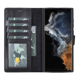 Samsung Galaxy S22 Ultra Magnetic Detachable Leather Wallet Case by Hardiston - premium Samsung S - 22 Cases