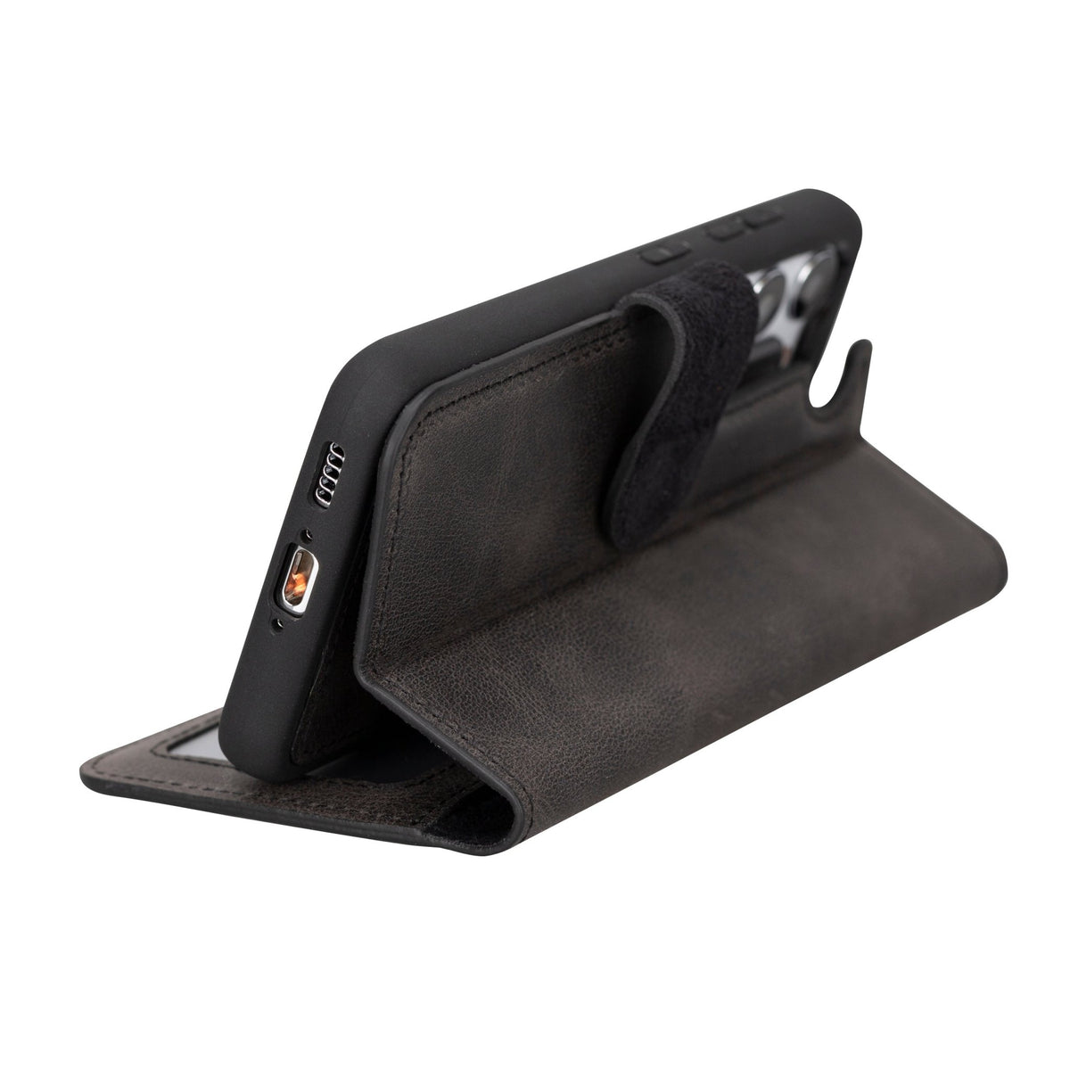 Samsung Galaxy S23 Magnetic Detachable Leather Wallet Case by Hardiston - premium Samsung S - 23 Cases