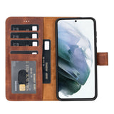 Samsung Galaxy S23 Plus Magnetic Detachable Leather Wallet Case by Hardiston - premium Samsung S - 23 Cases