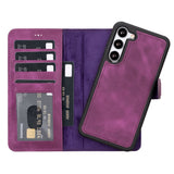 Samsung Galaxy S23 Plus Magnetic Detachable Leather Wallet Case by Hardiston - premium Samsung S - 23 Cases