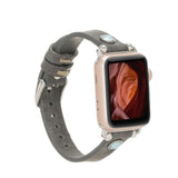 Slim Beady Leather Band for Apple Watch by Hardiston - premium Watch Bands - Apple