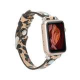 Slim Beady Leather Band for Apple Watch by Hardiston - premium Watch Bands - Apple
