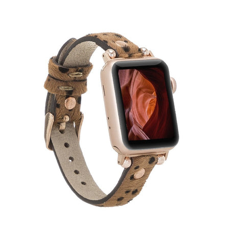 Slim Beady Leather Band for Apple Watch by Hardiston - premium Watch Bands - Apple