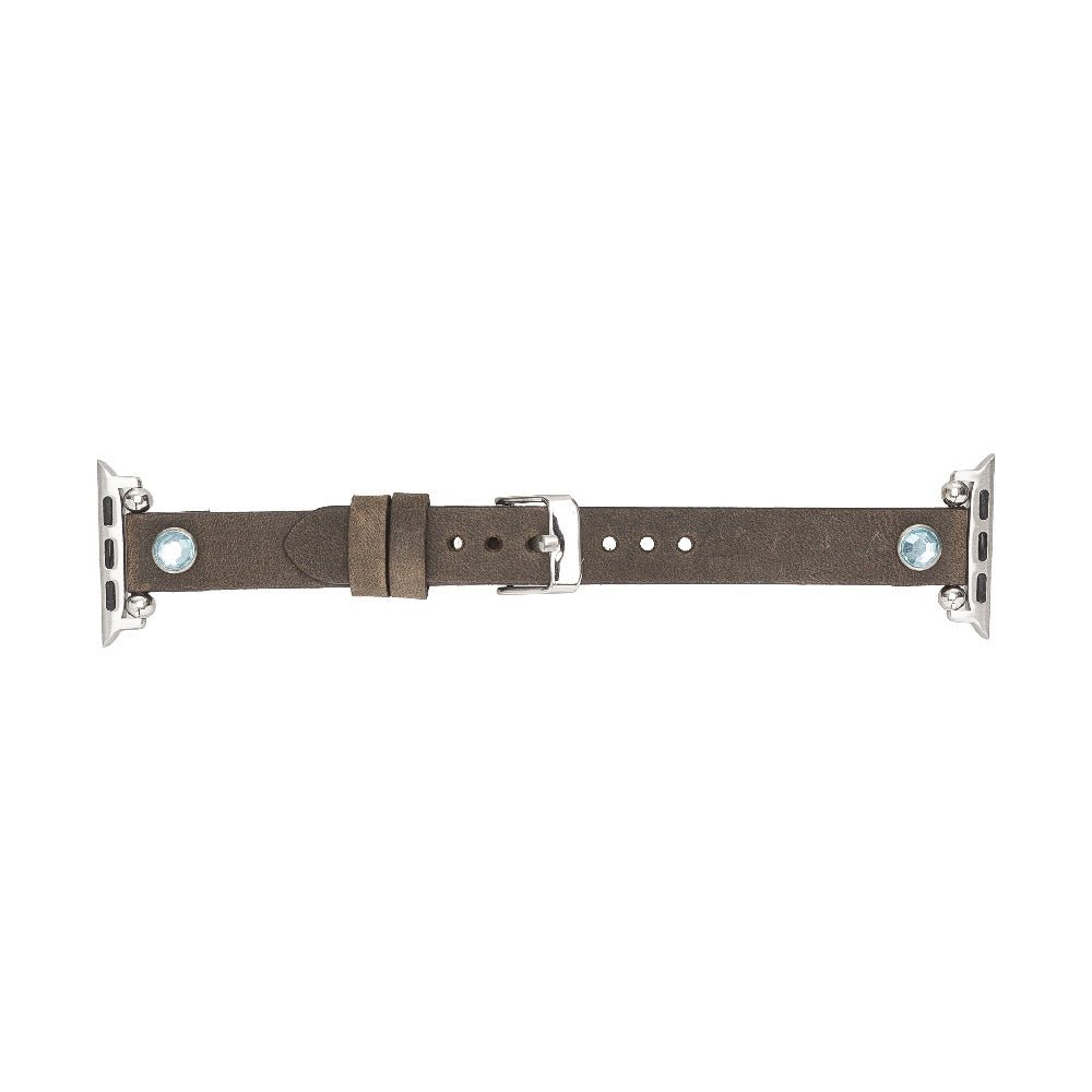 Slim Beady Leather Band for Apple Watch by Hardiston - premium Watch Bands - Apple