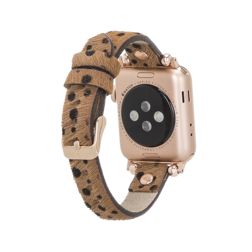 Slim Beady Leather Band for Apple Watch by Hardiston - premium Watch Bands - Apple