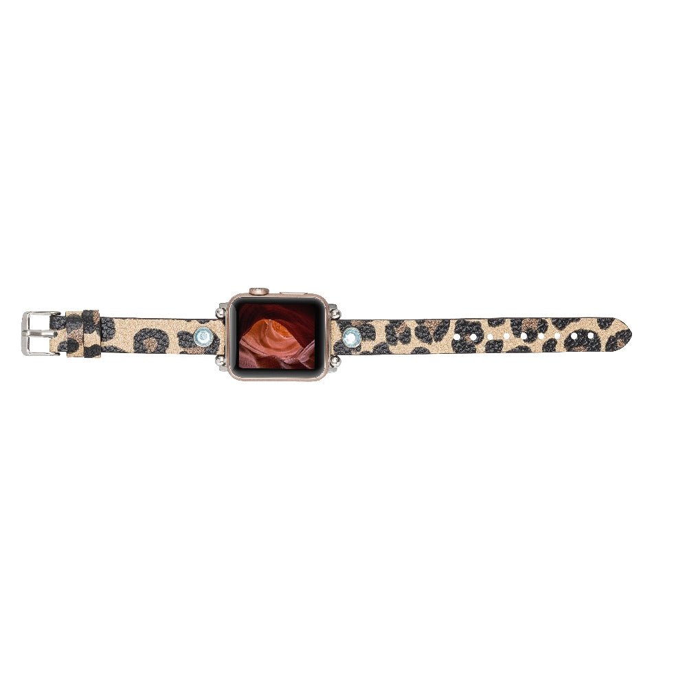 Slim Beady Leather Band for Apple Watch by Hardiston - premium Watch Bands - Apple