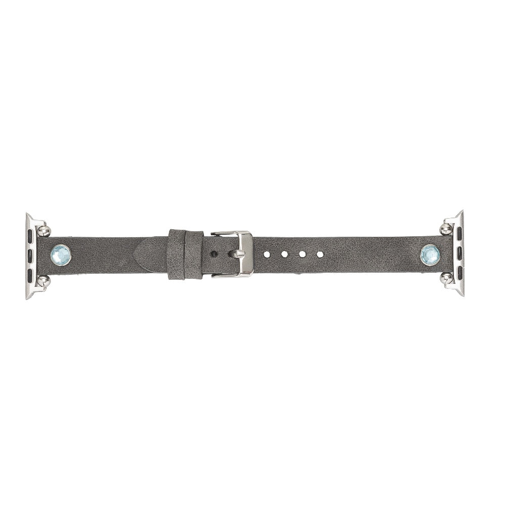 Slim Beady Leather Band for Apple Watch by Hardiston - premium Watch Bands - Apple