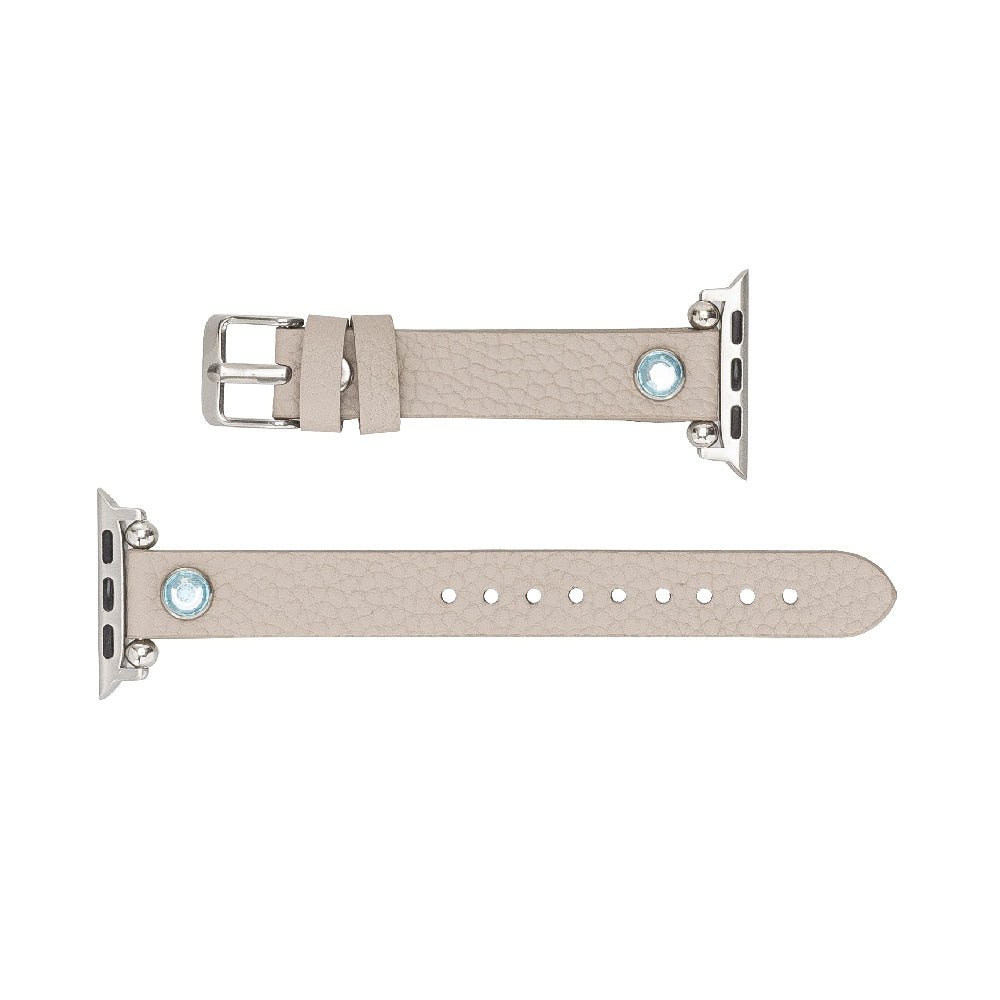 Slim Beady Leather Band for Apple Watch by Hardiston - premium Watch Bands - Apple