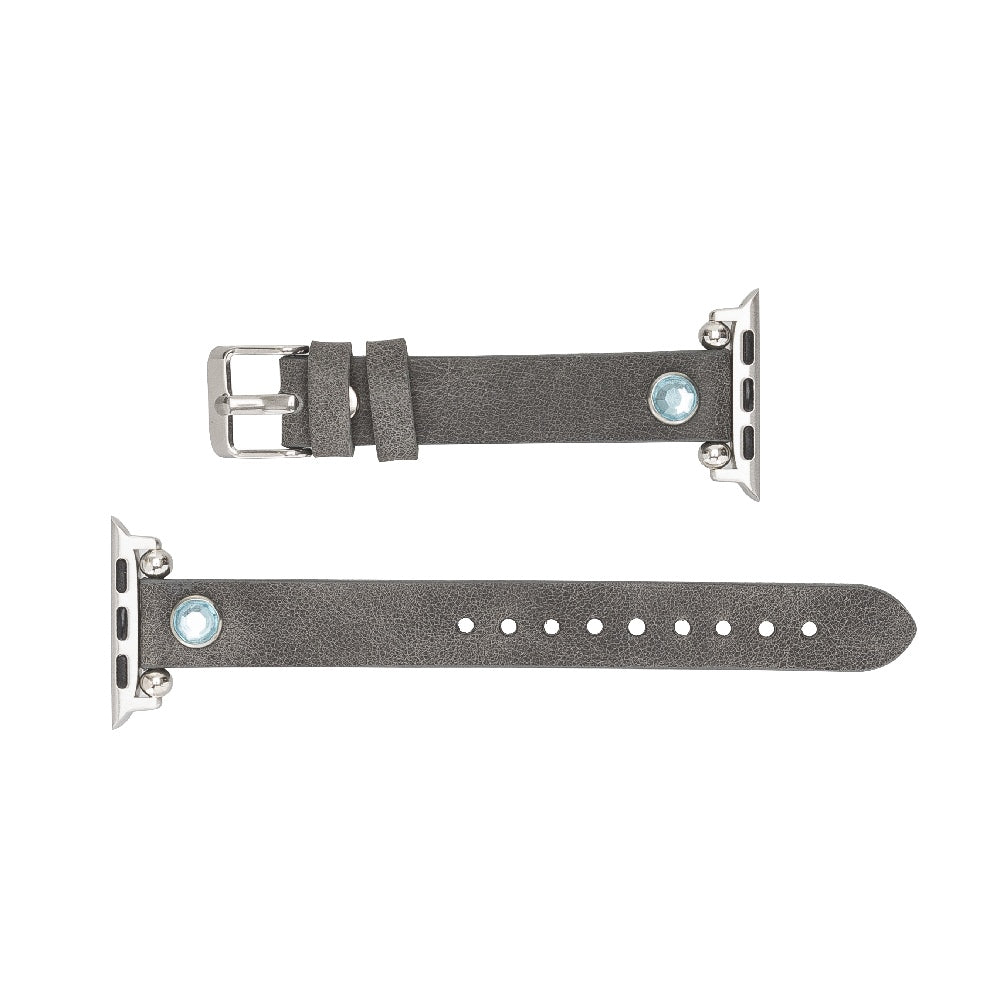 Slim Beady Leather Band for Apple Watch by Hardiston - premium Watch Bands - Apple