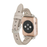 Slim Beady Leather Band for Apple Watch by Hardiston - premium Watch Bands - Apple
