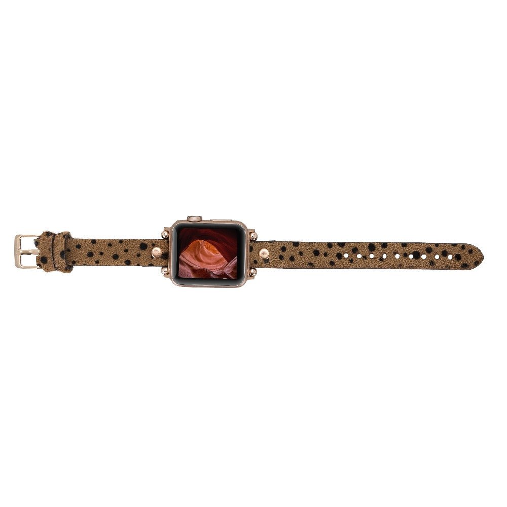 Slim Beady Leather Band for Apple Watch by Hardiston - premium Watch Bands - Apple