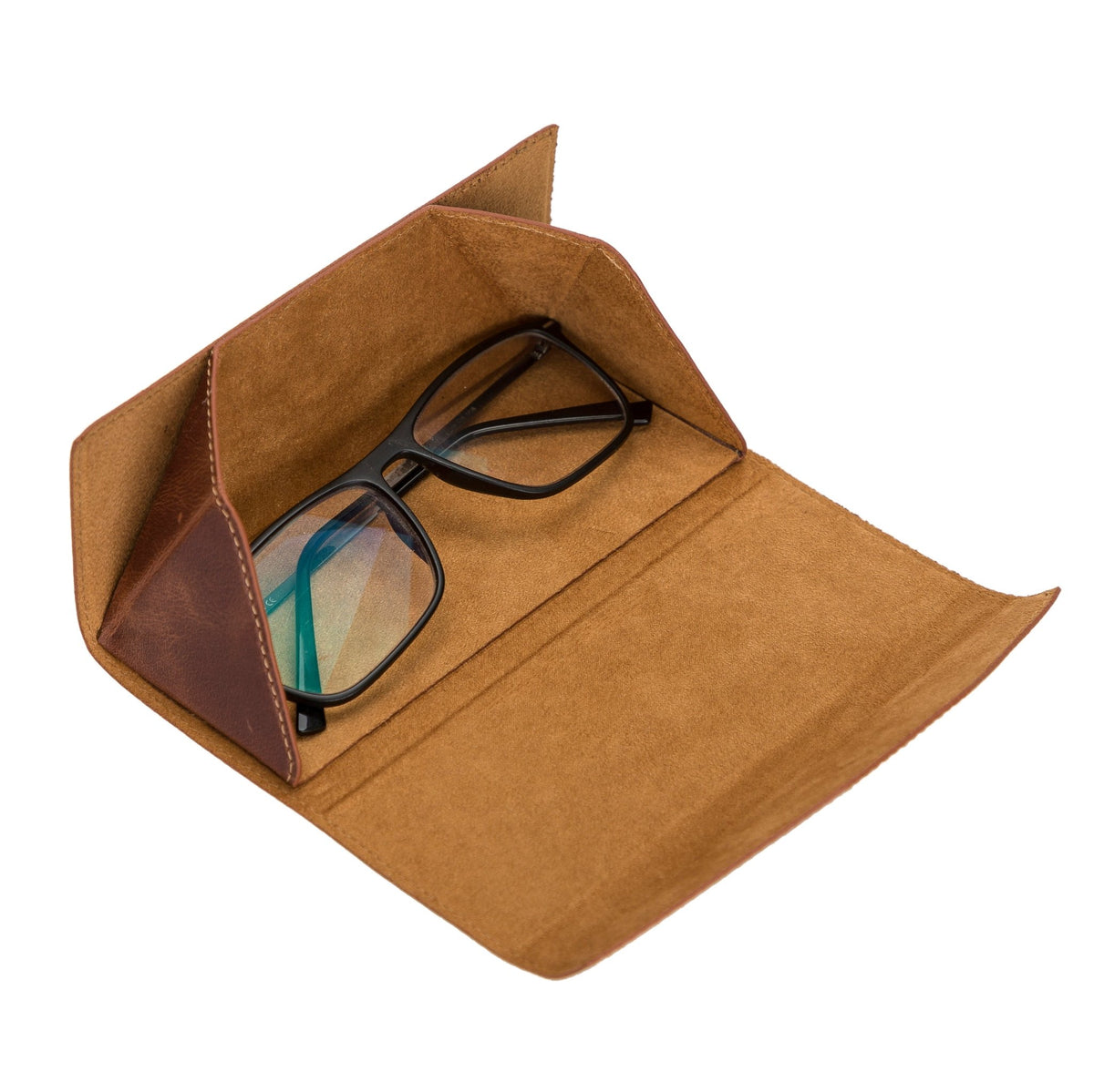 Smart Leather Eyeglass Case by Hardiston - premium Glasses Cases