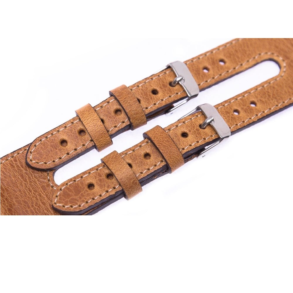 Twin Strap Leather Band for Apple Watch by Hardiston - premium Watch Bands - Apple