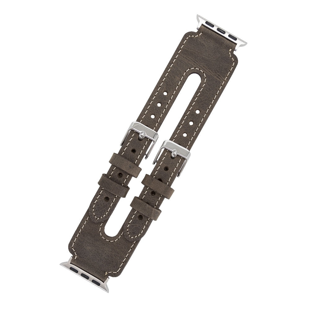 Twin Strap Leather Band for Apple Watch by Hardiston - premium Watch Bands - Apple