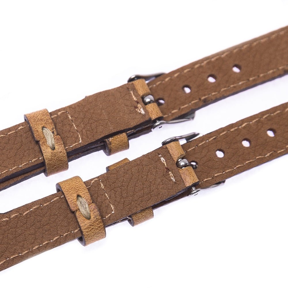 Twin Strap Leather Band for Apple Watch by Hardiston - premium Watch Bands - Apple