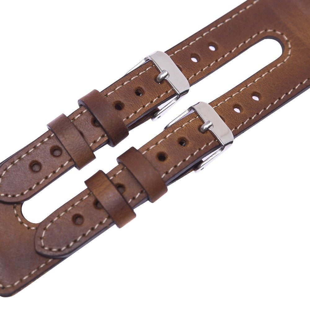 Twin Strap Leather Band for Apple Watch by Hardiston - premium Watch Bands - Apple